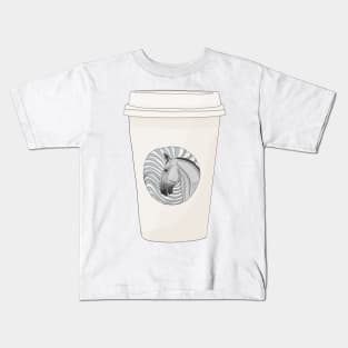 Equestrian Coffee Cup Kids T-Shirt